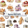 Digitale Fuzzy Cuts „Pariser Sommer“ – Maison de Cafe / Patisserie