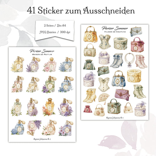 Digitale Fuzzy Cuts „Pariser Sommer“ – Maison de Perfum / Couture