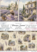 Gedrucktes Papierset "Provence Sommer"