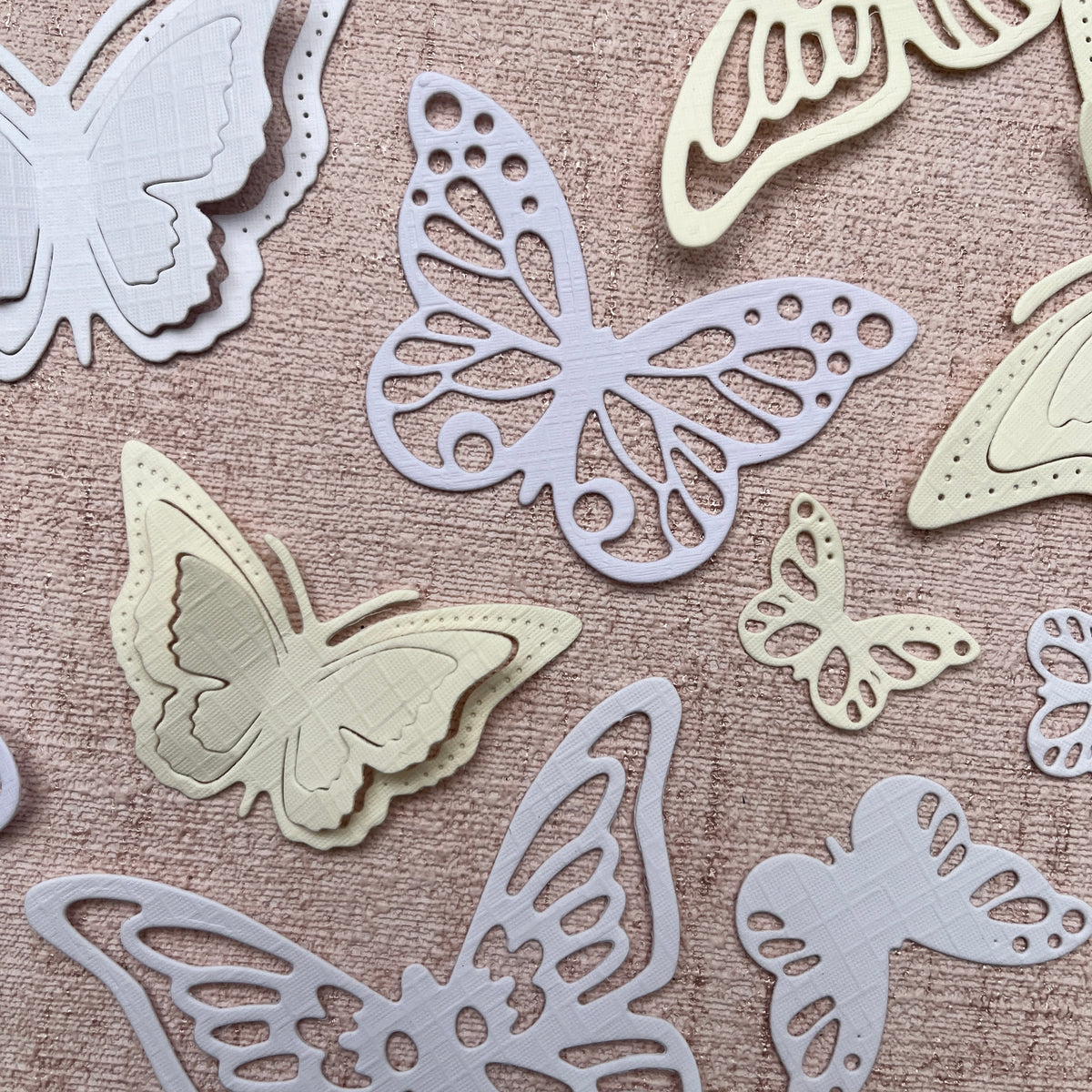Papier-Stanzteile – Schmetterlinge | Handgefertigtes Die-Cut-Set für Junk Journal & Scrapbooking (Kopie)