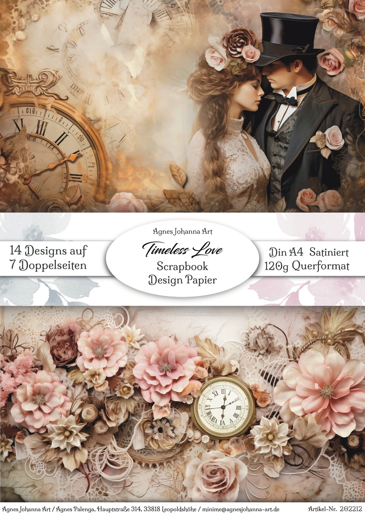 Gedrucktes Papierset "Timeless Love"