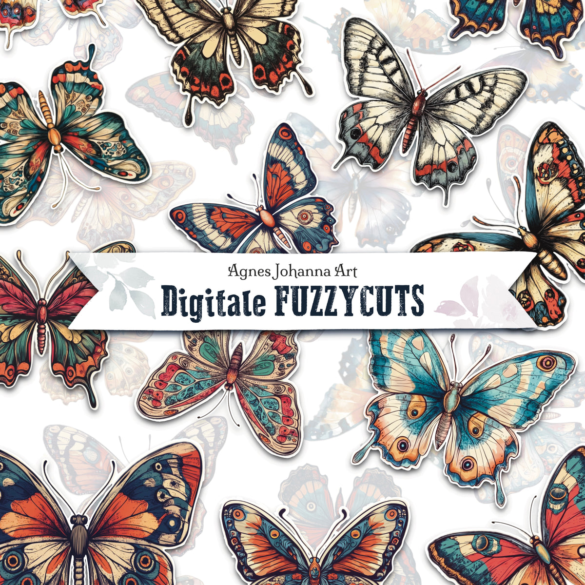 Digitale Fuzzy Cuts „Schmetterlinge“