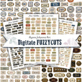 Digitale Fuzzy Cuts „Ziffern und Zahlen“