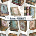 Digitale Fuzzy Cuts "Buecher"