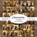 Digitale Journal Karten | Vintage Kabinett Fotografien