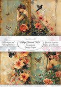 Gedrucktes Papierset "Vintage Junk Journal Vol.1"