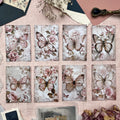 Shabby Chic Schmetterlinge | Journal Karten Set mit 8 Karten