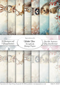 Gedrucktes Papierset "Wintertiere"